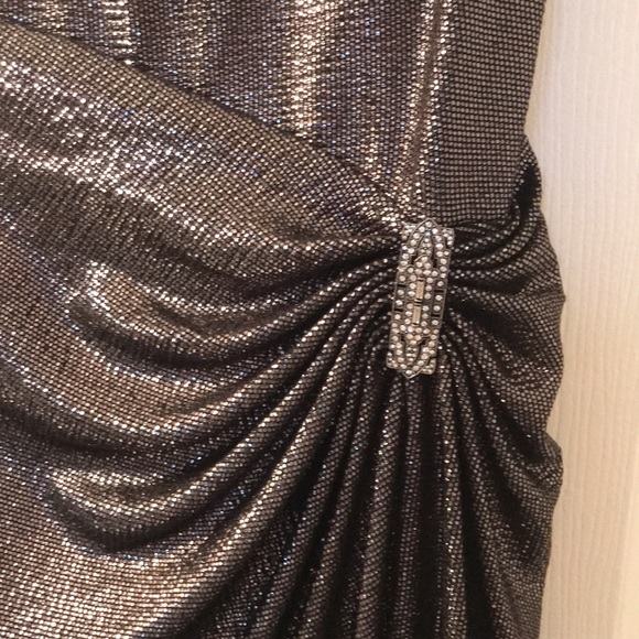 Ralph Lauren black and silver evening gown - Picture 2 of 3
